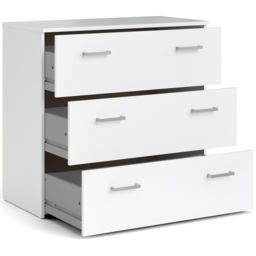 Florence Space 3 Drawer White Chest of Drawers - Furniture To Go - Wilko - thumbnail 5