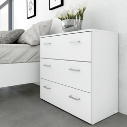 Florence Space 3 Drawer White Chest of Drawers - Furniture To Go - Wilko - thumbnail 6