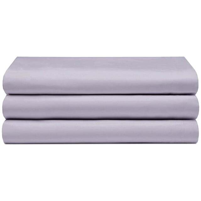 Serene Super King Heather Flat Bed Sheet - Pink - Wilko - image 1