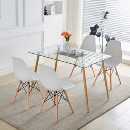 Aspen Dining Set White - Size: 4 Seater - Wilko - thumbnail 4