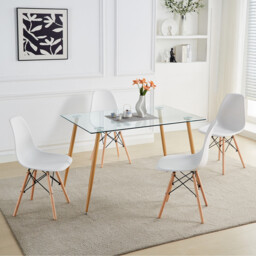 Aspen Dining Set White - Size: 4 Seater - Wilko - thumbnail 5