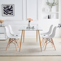 Aspen Dining Set White - Size: 4 Seater - Wilko - thumbnail 6