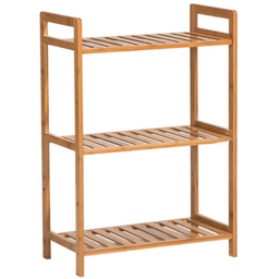 Living and Home 3 Shelf Natural Medium Bookshelf - Brown - Wilko - thumbnail 3
