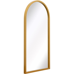 The Arcus Gold Arched Metal Wall Mirror 80 x 40cm - MirrorOutlet - Wilko - thumbnail 4