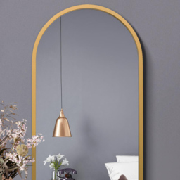 The Arcus Gold Arched Metal Wall Mirror 80 x 40cm - MirrorOutlet - Wilko - thumbnail 6