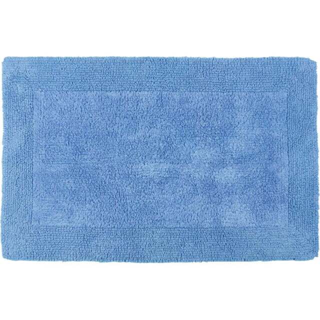 Allure Bath Fashions Elegance Cornish Blue Reversible Bath Mat 53 x 85cm - Wilko - image 1
