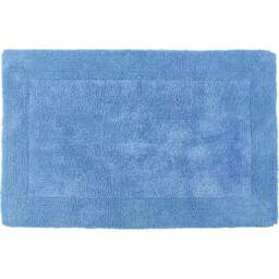 Allure Bath Fashions Elegance Cornish Blue Reversible Bath Mat 53 x 85cm - Wilko