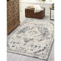Eselle Muse Oriental Navy Rug 160 x 230cm - Blue - Wilko - thumbnail 3