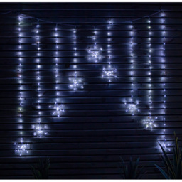 Samuel Alexander FlexiBrights 267 White LED Snowflake Clear Cable Curtain Light 1.2 x 1.2m - Size: 15 x 120 x 10cm - Wilko - thumbnail 6