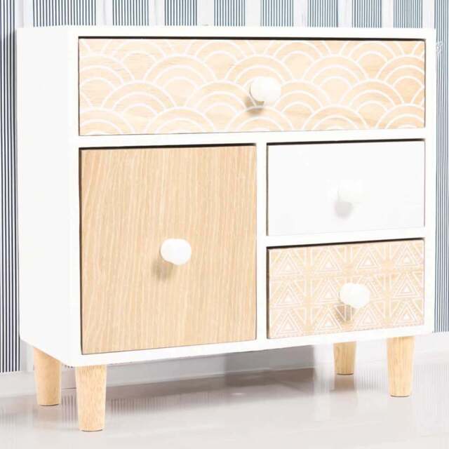 Bohemia 4 Drawer Set - Natural - Wilko - image 1
