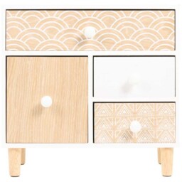 Bohemia 4 Drawer Set - Natural - Wilko - thumbnail 4