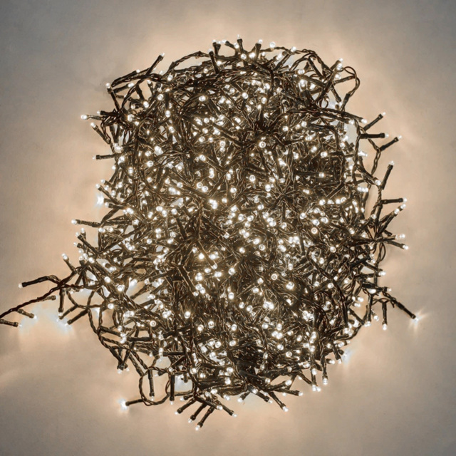 The Christmas Centre 960 Bright White LED Multifunction Green Cable String Light 82m - Size: 7200 x 0.5 x 1cm - Wilko - image 1