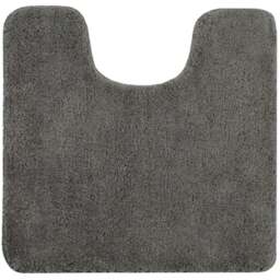 Allure Bath Fashions Charcoal Grey Microfibre Luxury Non-Slip Pedestal Mat 50 x 50cm - Wilko