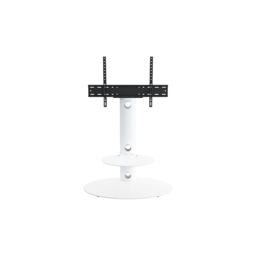 AVF Lugano Satin White Oval Pedestal TV Unit - Size: 48 x 80 x 115.4cm - Wilko - thumbnail 5