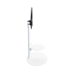 AVF Lugano Satin White Oval Pedestal TV Unit - Size: 48 x 80 x 115.4cm - Wilko - thumbnail 7