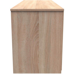 Crowndale Monaco 4 Drawer White Gloss and Bardolino Oak Bed Box Ready Assembled - White Gloss & Bardolino Oak - Wilko - thumbnail 5