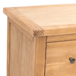 Cabinet Bits Lucca 4 Drawer Antique Wax Brass Knob Chest of Drawers - Brown - Wilko - thumbnail 7