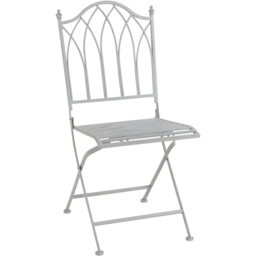 Charles Bentley 2 Seater Grey Decorative Rustic Metal Garden Bistro Set - Wilko - thumbnail 4