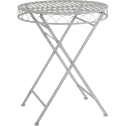 Charles Bentley 2 Seater Grey Decorative Rustic Metal Garden Bistro Set - Wilko - thumbnail 6