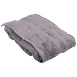 Turkish Cotton Silver Terry Dobby  Bath Towel - Wilko
