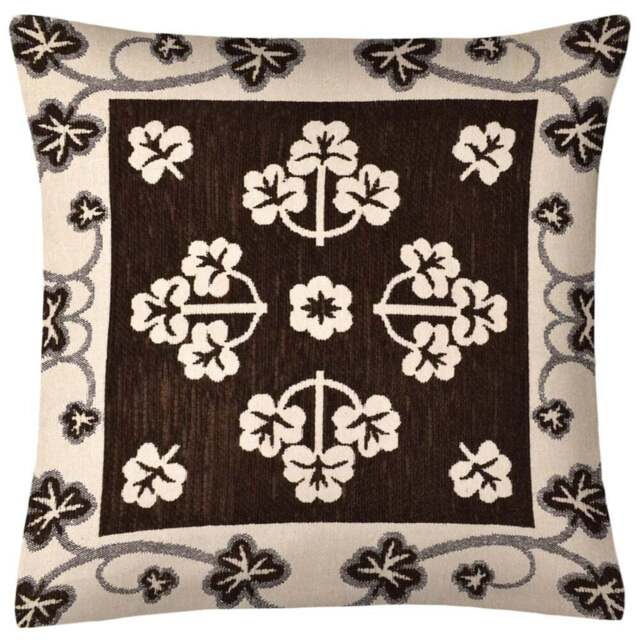 Ashley Mills Chocolate Pattern Chenille Filled Cushion 43 x 43cm 2 Pack - Brown - Wilko - image 1