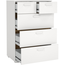 Florence Sofia 5 Drawer White Chest of Drawers - Furniture To Go - Wilko - thumbnail 5