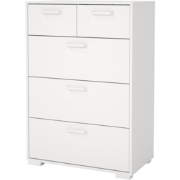 Florence Sofia 5 Drawer White Chest of Drawers - Furniture To Go - Wilko - thumbnail 4