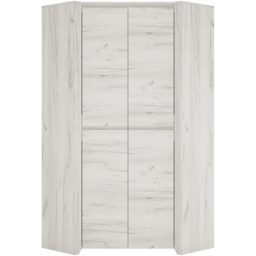 Florence Angel 2 Door Corner Fitted Wardrobe - White - Furniture to Go - Wilko - thumbnail 4