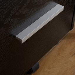 HOMCOM 3 Drawer Black Lockable Mobile Filing Cabinet - Wilko - thumbnail 5
