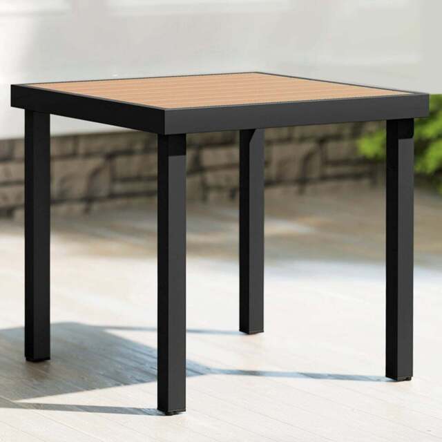 Outsunny 4 Seater Natural Garden Dining Table - Natural wood finish - Wilko - image 1