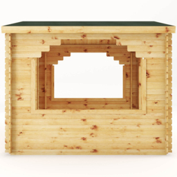 Mercia 3 x 3m Wooden Log Gazebo - Brown - Mercia Garden - Wilko - thumbnail 5