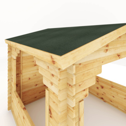 Mercia 3 x 3m Wooden Log Gazebo - Brown - Mercia Garden - Wilko - thumbnail 6