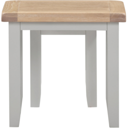 Seconique Windsor Pebble Grey and Oak Nest of Tables Set of 2 - Size: 50 x 54 x 37cm - Pebble Grey/Oak - Wilko - thumbnail 5