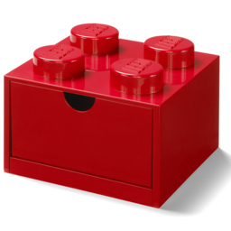 LEGO 4 Knobs Red Brick Drawer - Size: 25 x 25 x 18cm - Wilko - thumbnail 3