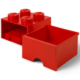LEGO 4 Knobs Red Brick Drawer - Size: 25 x 25 x 18cm - Wilko - thumbnail 5