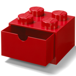 LEGO 4 Knobs Red Brick Drawer - Size: 25 x 25 x 18cm - Wilko - thumbnail 4