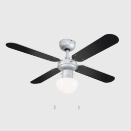 ValueLights Mirage Silver Reversible Ceiling Fan with Light 42 inch - Size: 43 x 102 x 102cm - Wilko - thumbnail 6
