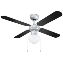 ValueLights Mirage Silver Reversible Ceiling Fan with Light 42 inch - Size: 43 x 102 x 102cm - Wilko - thumbnail 4