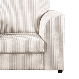 Luxor Single Seater Cream Jumbo Cord Armchair - Wilko - thumbnail 4