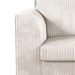 Luxor Single Seater Cream Jumbo Cord Armchair - Wilko - thumbnail 5