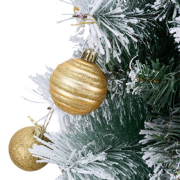 Living and Home Pre-Lit Artificial Christmas Tree with Berries and Baubles 2.2ft 2 Pack - Multi - Wilko - thumbnail 5