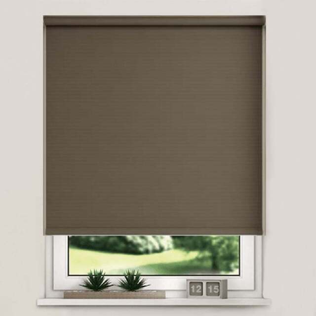 New EdgeBlinds Thermal Blackout Roller Blinds Chocolate 90cm - Size: W 90cm x D 165cm - Brown - New Edge Blinds - Wilko - image 1