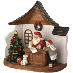 The Seasonal Gift Co Regal Tidings LED Santa's Grotto Scene Decoration 18cm - Size: 18 x 20 x 8cm - White - The Seasonal Gift Co. - Wilko - thumbnail 5