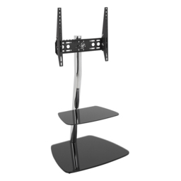 AVF Iseo Black Glass Pedestal TV Unit - Size: 56.9 x 60 x 121cm - Wilko - thumbnail 3