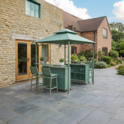 Steel Multi Functional Bar Gazebo - Size: 2 x 3m - Green - Wilko