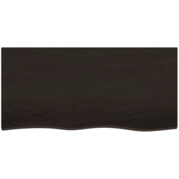 vidaXL 100cm Dark Brown Floating Wall Shelf - Size: 6 x 100 x 50cm - Wilko - thumbnail 4