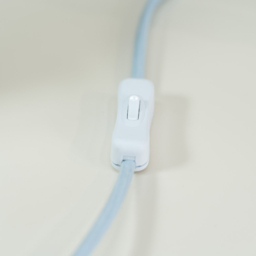 ValueLights Bobbins Blue Stripe Shade Powder Blue LED Table Lamp - Size: 52 x 27 x 27cm - Wilko - thumbnail 5