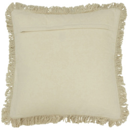 furn. Sienna Natural Twill Woven Cushion - Size: 45 x 45 cm - Cream - Wilko - thumbnail 3