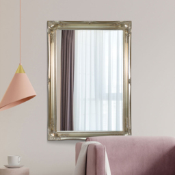 MirrorOutlet Hamilton Vintage Silver Antique Wall Mirror 107 x 76cm - Wilko - thumbnail 3