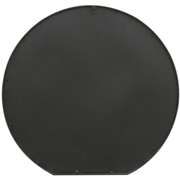 MirrorOutlet The Circulus Black Flat Bottom Circular Outdoor Garden Wall Mirror 84 x 80cm - Size: 80 x 84 x 3cm - Wilko - thumbnail 5